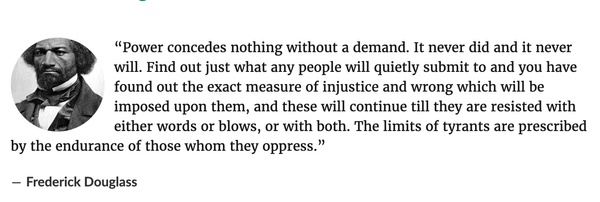 Bernie channels Frederick Douglass in Montana - "Power concedes nothing without a demand"
